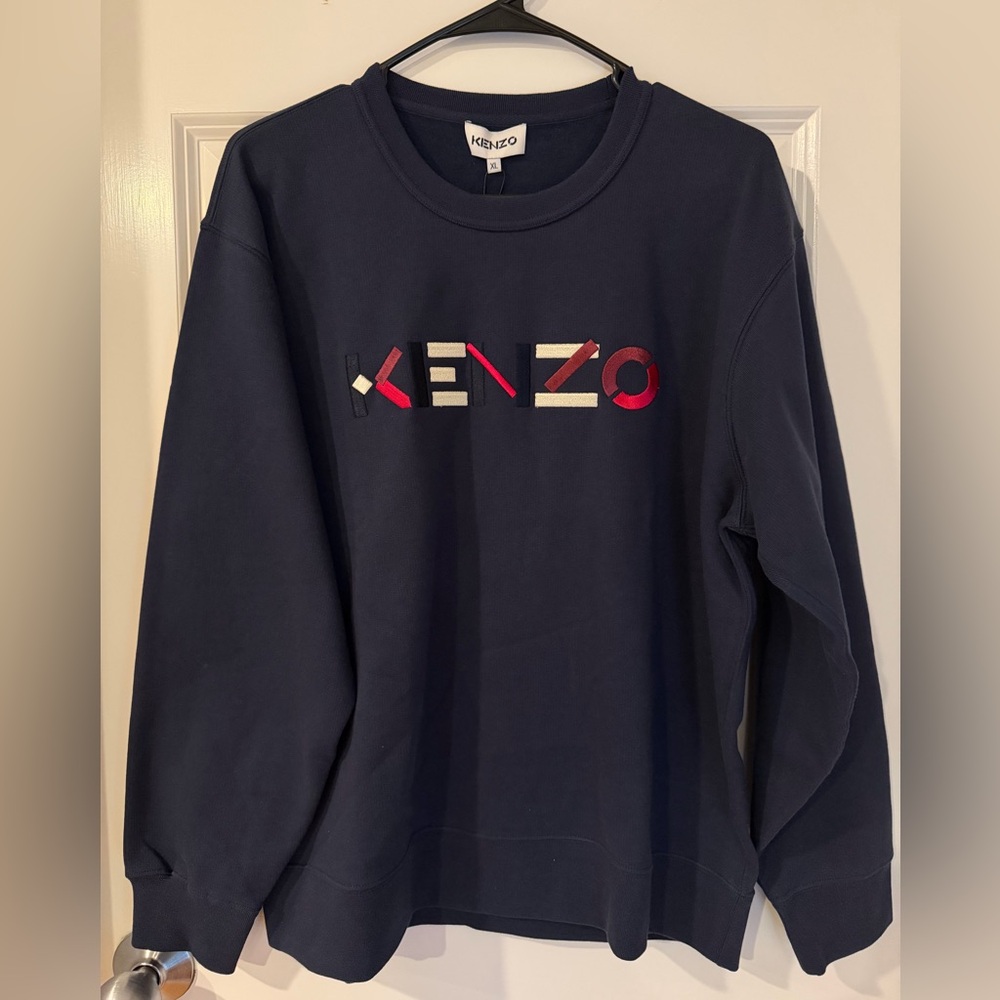 Kenzo Navy Crewneck Sweatshirt - Picture 2 of 11
